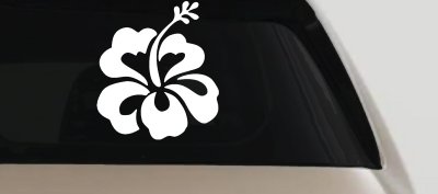 Hibiscus Flower Car Truck Window Vinyl Decal Sticker