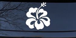 Hibiscus Flower Car or Truck Window Decal Sticker