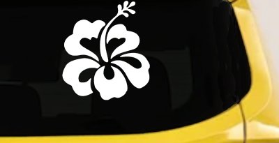 Hibiscus Flower Car Truck Window Vinyl Decal Sticker