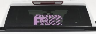 Born Free American Flag Freedom Car or Truck Window Decal Sticker (Lilac)