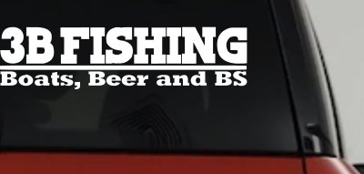 Boats Beer and BS Fishing Car or Truck Vinyl Window Decal Sticker