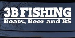 Boats Beer and BS Fishing Car or Truck Window Decal Sticker