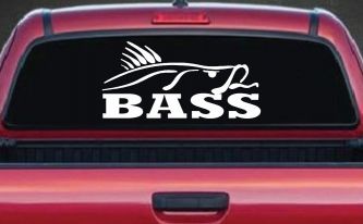 Bass Fishing Car or Truck Window Decal Sticker