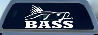 Bass Fishing Car or Truck Window Decal Sticker