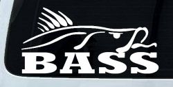 Bass Fishing Car or Truck Window Decal Sticker