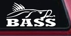 Bass Fishing Car or Truck Window Decal Sticker