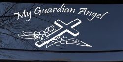 My Guardian Angel Christian Car or Truck Window Decal Sticker