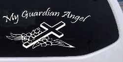 My Guardian Angel Christian Car or Truck Window Decal Sticker