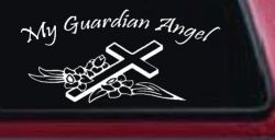 My Guardian Angel Christian Car or Truck Window Decal Sticker