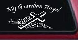 My Guardian Angel Christian Car or Truck Window Decal Sticker