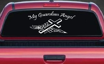 My Guardian Angel Christian Car or Truck Window Decal Sticker