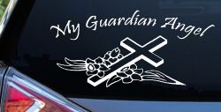 My Guardian Angel Christian Car or Truck Window Decal Sticker