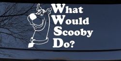 What Would Scooby Do Cartoons Car or Truck Window Decal Sticker