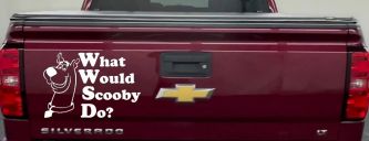 What Would Scooby Do Cartoons Car or Truck Window Decal Sticker (White)