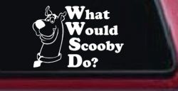 What Would Scooby Do Cartoons Car or Truck Window Decal Sticker