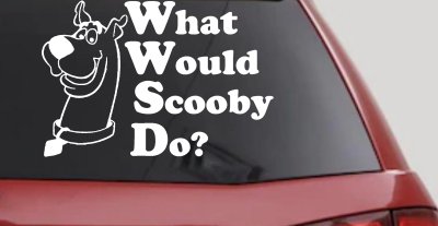 What Would Scooby Do Car Truck Window Decal Vinyl Sticker Cartoons