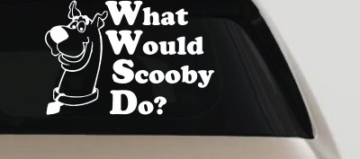 What Would Scooby Do Car Truck Window Decal Vinyl Sticker Cartoons
