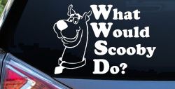 What Would Scooby Do Cartoons Car or Truck Window Decal Sticker
