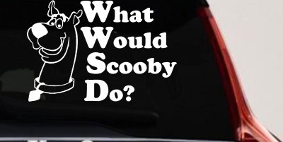 What Would Scooby Do Car Truck Window Decal Vinyl Sticker Cartoons