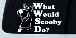 What Would Scooby Do Cartoons Car or Truck Window Decal Sticker
