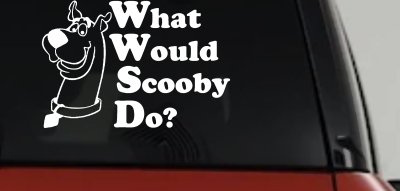 What Would Scooby Do Car Truck Window Decal Vinyl Sticker Cartoons