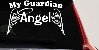Guardian Angel With Wings Christian Car Truck Decal Window Sticker