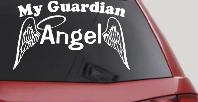 Guardian Angel With Wings Christian Car Truck Decal Window Sticker