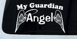 My Guardian Angel With Wings Christian Car or Truck Window Decal Sticker