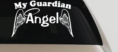 Guardian Angel With Wings Christian Car Truck Decal Window Sticker