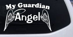 My Guardian Angel With Wings Christian Car or Truck Window Decal Sticker