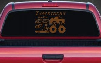 Lowriders can't get it up Off Road Decal Off Road Car or Truck Window Decal Sticker (Copper)
