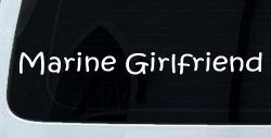 Marine Girlfriend Military Car or Truck Window Decal Sticker