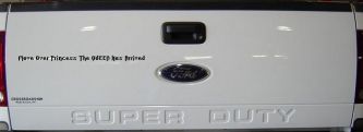 Move Over Princess The Queen Has Arrived Funny Car or Truck Window Decal Sticker (Black)