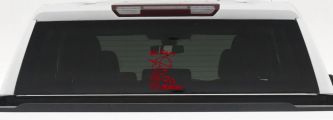 Go Navy Pee On Marines Car or Truck Window Decal Sticker (Red)