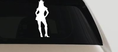Cowgirl Skirt Decal for Car or Truck Windows Vinyl Sticker Art