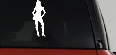 Cowgirl Skirt Decal for Car or Truck Windows Vinyl Sticker Art