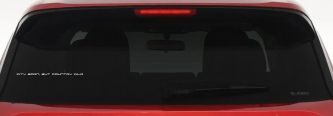 City Born But Country Wild Car or Truck Window Decal Sticker (White)
