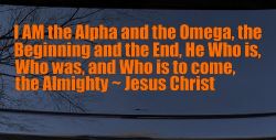 I AM the Alpha and the Omega Christian Car or Truck Vinyl Window Decal Sticker (Orange)