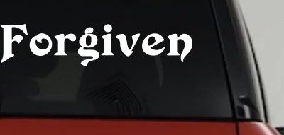 Forgiven Christian Car Decal Sticker for Truck Window Vinyl