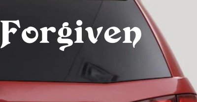 Forgiven Christian Car Decal Sticker for Truck Window Vinyl