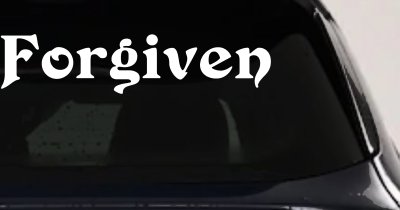 Forgiven Christian Car Decal Sticker for Truck Window Vinyl