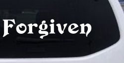 Forgiven Christian Christian Car or Truck Window Decal Sticker