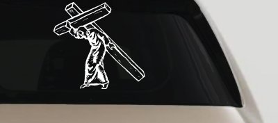 Jesus Cross Christian Car Truck Window Vinyl Decal Sticker Faith Symbol