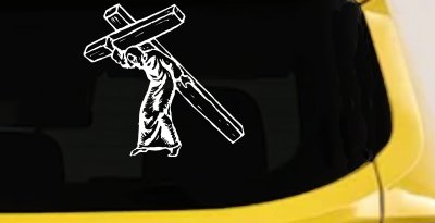 Jesus Cross Christian Car Truck Window Vinyl Decal Sticker Faith Symbol