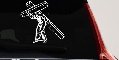 Jesus Cross Christian Car Truck Window Vinyl Decal Sticker Faith Symbol