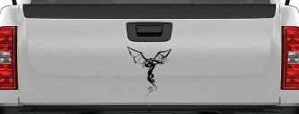 Dragon Flying Car or Truck Window Decal Sticker (Black)