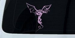 Dragon Flying Car or Truck Window Decal Sticker (Lilac)