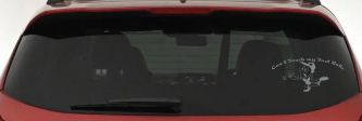 Funny Fast Ball Baseball Pitcher Sports Car or Truck Window Decal Sticker (Telegrey)