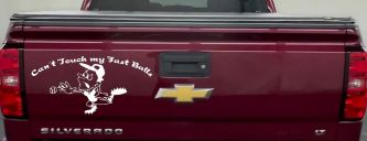 Funny Fast Ball Baseball Pitcher Sports Car or Truck Window Decal Sticker (White)