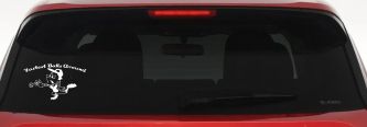 Fastest Balls Around Baseball Sports Car or Truck Window Decal Sticker (White)